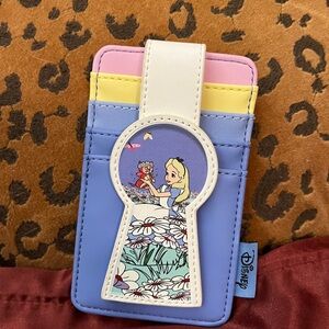 Disney Alice in Wonderland Phone Card Holder - Blue, Yellow, Pink